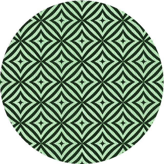 Ahgly Company Tapis Rond Lavable en Machine Intérieur Transitionnel Vert Clair, 6 Pieds Rond