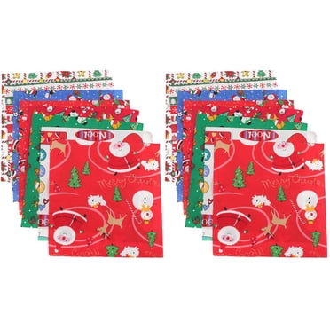EIGTHTAIL 16 Pcs Tête Patchwork Noël Tissu de Couture Coton Carré Fat Quarter Lots