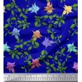thumbnail image 1 of Soimoi Rayon Fabric Leaves & Bell Floral Print Fabric by Yard 42 Inch Wide, 1 of 3