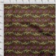 thumbnail image 3 of oneOone Polyester Lycra Fabric Leaves & Floral Artistic Print Fabric BTY 56 Inch Wide, 3 of 4
