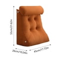 thumbnail image 3 of BKER Coussin de Lecture pour Lit et Repos en Forme d'Arc, Dossier Surélevé, Appuie-Tête en Forme, Coussin Moderne, Coussin de Soutien Inclinable, Utilisé pour Décorer Canapés, Lits et Fenêtres 45x55 cm, 3 of 4