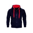 thumbnail image 1 of UKAP Ensemble de Survêtement à Manches Longues pour Hommes Sweat à Capuche Color Block Ensemble de Jogging de Gym Style-E TG, 1 of 2