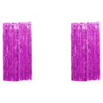thumbnail image 2 of Wweixi Customized Fringe Curtain For Exquisite Anniversary Party Decorations Luster Rose Red 2Set, 2 of 5