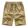 thumbnail image 1 of Pisexur Half Shorts Pants Fashion Men's Pocket Zipper Buttons Print Leisure Time Tooling Short Pants, 1 of 3