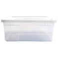 thumbnail image 3 of Homz 28 Qt Snaplock Clear Plastic Storage Container with Secure Lid, 2 Pack, 3 of 9