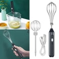thumbnail image 2 of TIELUTT Hand Held Automatic Egg Beater Household Baking Tool C Egg Whisk Milk Cap to Send Coffee Brewer Pot Stirrer Automatic Rainbow Kitchenware Pancake Mixer Mini Cooking Set Metal Shakers, 2 of 5