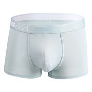 FhsagQ Underwear Men's Underwear Cotton White Men's A Line Solid Color Lancing Comfortable and Lightweight Shorts With A Square Toe Men Underwear with Pouch Super Fit Beige XL