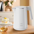 thumbnail image 1 of Electric Kettle 1.0L 1200W, 7 Temp Settings, 4H Keep-Warm, Fast-Boil Stainless Steel Electric Tea Kettle, 120V Water Boiler with Auto-Shut Off, Cool Touch PP Exterior for Home Office, White, 1 of 5