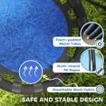 thumbnail image 4 of Qaba Saucer Tree Swing for Kids, 24 inch Round Flying Swing Seat, Blue, 4 of 10
