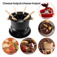 thumbnail image 2 of Chocolate Fondue Maker Set Multifunction Carbon Steel Ice Cream Chocolate Cheese Hot Pot Melting Pot Fondue Set, 2 of 7