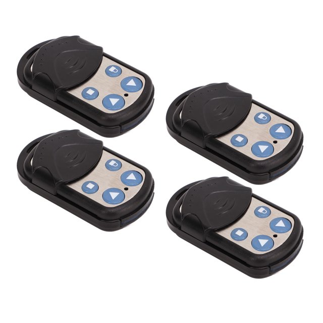Télécommande de Porte de Garage 433MHz, Étanche 4 Pcs Ouvre-Porte de Portail de Garage Antivol à un Bouton pour Portes Roulantes Électriques