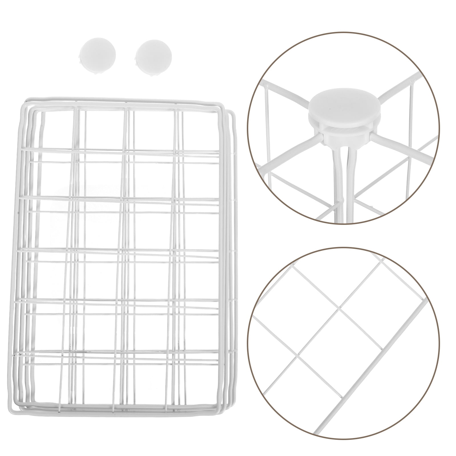 PENIKOKO Iron Freezer Wire Divider White with Mesh Design for Enhanced Air Circulation