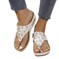thumbnail image 4 of Cameland Women's New Summer Floral Wedge Flip-flops, 4 of 7