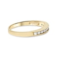 thumbnail image 4 of Bague de Garde de Mariage Empilable en Or Jaune 14K avec Diamant 1/4 Ct, 4 of 4