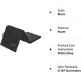 thumbnail image 2 of BalanceFrom 6ft x 2ft x 2in 3-Panel All-Purpose Folding Gymnastics Mat, Black, 2 of 7