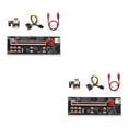 thumbnail image 4 of crativent PCI-E 1X à 16X Adaptateur Affichage Numérique PCI - Rallonge Équipement Minier Rouge 2ensemble, 4 of 6