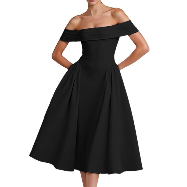 Robe Dos Nu Aguichant pour Femmes - Col en V Profond, Manches à Volants, Design à Nouer, Robe de Soirée Unie