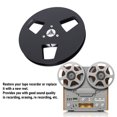 thumbnail image 4 of Empty Tape Reel, 3 Holes 1/4 5 Inch Open Reel Sound Tape Empty Reel, Aluminum Alloy Universal for Reel to Reel for NAGRA and Studer  Reel to Reel Recorder 1/4 Inch Tape, 4 of 7