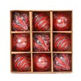 thumbnail image 1 of Maoww 9pieces Durable Christmas Decorations Tree Ornaments For Holiday Cheer Adding Festive Atmosphere Red, 1 of 6