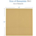 thumbnail image 3 of Classic Baseplates Building Base for Building Bricks 100% Compatible with Major Brands-Baseplate 10" x 10", Pack of 6 (Sand), 3 of 6
