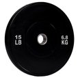 thumbnail image 1 of PRISP Olympic Bumper Weight Plate - Rubber Plate for 2 Inch Olympic Barbell with Steel Insert; Pairs, Sets and Single Plates Available, 1 of 9