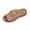 Brown, variant on LOVZFMLL Slide Sandals for Women with Arch Support Summer Casual Metal Buckle Beach Slippers Open Toe Comfort Walking Slides Outdoor Slip On White 7.5
