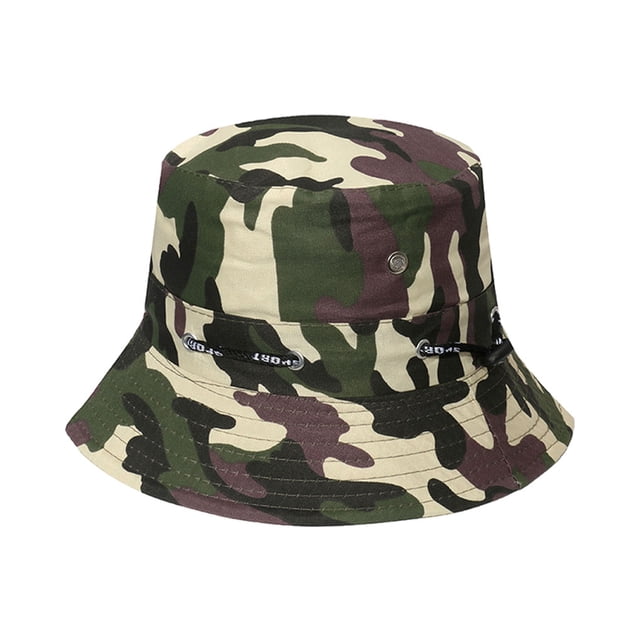 Thinsony Polyester Breathable Fisherman Cap For Sun Protection And Comfort Sunscreen Fisherman Cap Hat Summer disruptive pattern4 58cm 1Set