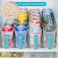 thumbnail image 4 of Portable Soda Can Organizer for Refrigerator Shelves  Beer Can Racks  Refrigerator Storage Sliders (Green), 4 of 8