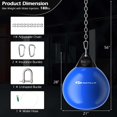thumbnail image 3 of Goplus Water Punching Bag 21" 180 Pound Heavy Punching Bag with Adjustable Metal Chain Blue, 3 of 10