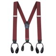 thumbnail image 1 of "Buyless Fashion Bretelles à Bout Fermé pour Hommes - Sangles Ajustables de 48 Pouces" 1 1/4 Pouces" - Forme en Y", 1 of 7