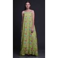 thumbnail image 3 of Bimba Vert Pâle2 Oiseau Baies Rouges et Bulbul Tenue de Nuit pour Femmes Nuisette Imprimée Robe Maxi à Bretelles Spaghetti Vêtement de Nuit X-Grand, 3 of 5
