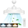 thumbnail image 1 of Costway Ventilateur de Plafond 23 Pouces avec Lumière DEL, Couleur Réglable, 3 Vitesses, Télécommande, 1 of 9