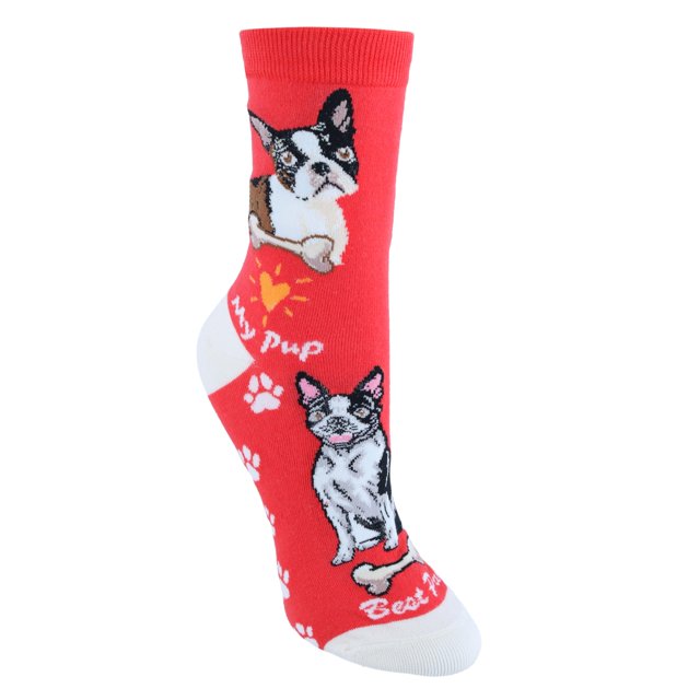 CTM® My Pup Crew Novelty Socks (Women's)