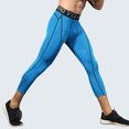thumbnail image 5 of Mens Four Seasons Simple Exercise Tight Fitness Running Stretch Basketball Base Training Compression Pants Fitness Pants Trousers, 5 of 5