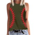 thumbnail image 1 of Birdeem Débardeur Ajusté à Imprimé Floral pour Femmes, Col Rond, Sans Manches, à Blocs, Tunique, T-Shirt, Hauts, 1 of 1