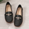 thumbnail image 4 of Pisexur Chaussures pour Femmes à Semelle Plate, Chaussures « Beans », Bout Rond Surdimensionné, Décolleté Peu Profond, Mancherons Ajourés, Chaussures pour Femmes à Strass, 4 of 9
