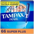 thumbnail image 2 of Tampax Pearl Tampons, with LeakGuard Braid, Super Plus Absorbency, Unscented, 2 of 23