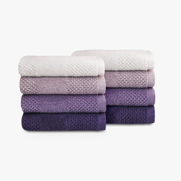 Mainstays Kids 8pk Washcloth, Purple