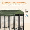 thumbnail image 4 of PawHut Enclos Extérieur pour Chien, Porte, Vert, 8 Pi x 4 Pi x 6 Pi, Vert, 4 of 10