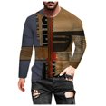 thumbnail image 1 of AMERTEER T-shirt Décontracté pour Hommes Impression Numérique 3D Col Rond Manches Longues, 1 of 6