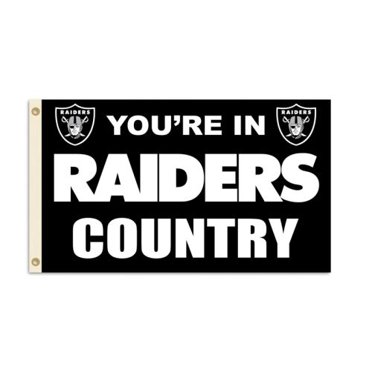 Oakland Raiders 3 Ft. X 5 Ft. Flag w/Grommets 94104B