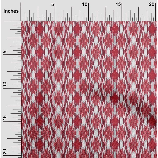 oneOone Polyester Lycra Fabric Aztec Ikat Print Fabric By The Yard 56 Inch Wide