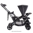 thumbnail image 3 of Baby Trend Sit N' Stand® Double Stroller - Onyx; Accepts most major brand infant car seats (sold separately); Front and Rear Seats recommended age 6+ months, 3 of 5