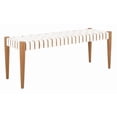 thumbnail image 3 of Safavieh Amalia Leather Bench, 3 of 6