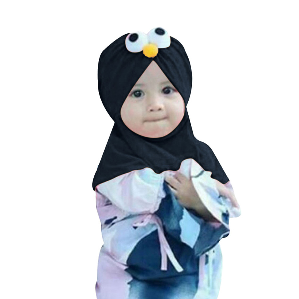 XZNGL Kids Toddler Infant Baby Cartoon Muslim Head Wrap Modesty Turban Cap Bonnet Hat