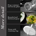 thumbnail image 4 of RKSTN Glass Cup Large Sippy Cup Glass with Reusable Plastic Lid and Straw, 4 of 5