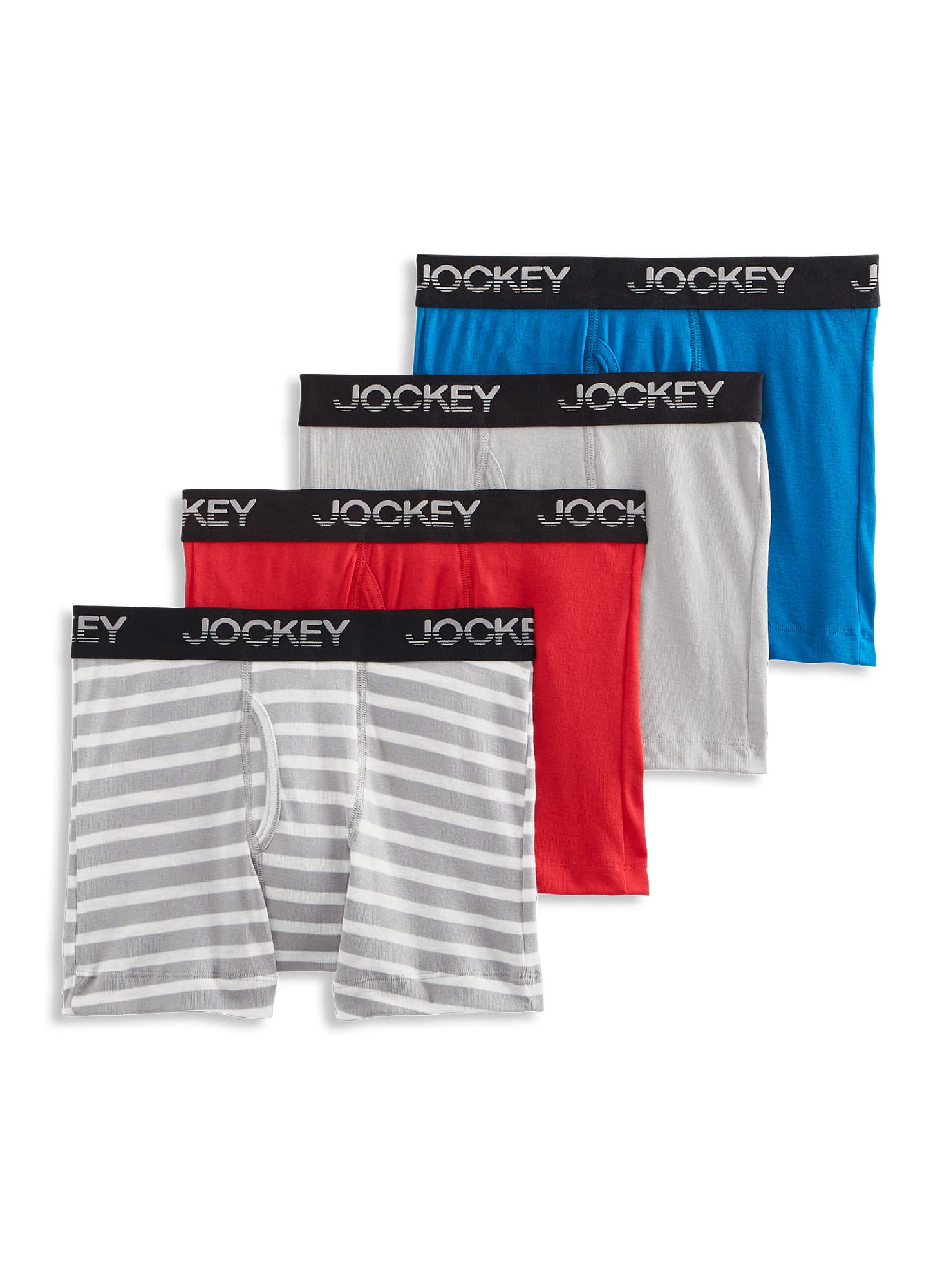 Jockey  Boys' Cotton Blend Boxer Brief - 4 Pack