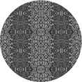 thumbnail image 1 of Ahgly Company Tapis d'Intérieur Lavable en Machine Carré Transitionnel Gris Canon, 3 Pieds Carré, 1 of 7