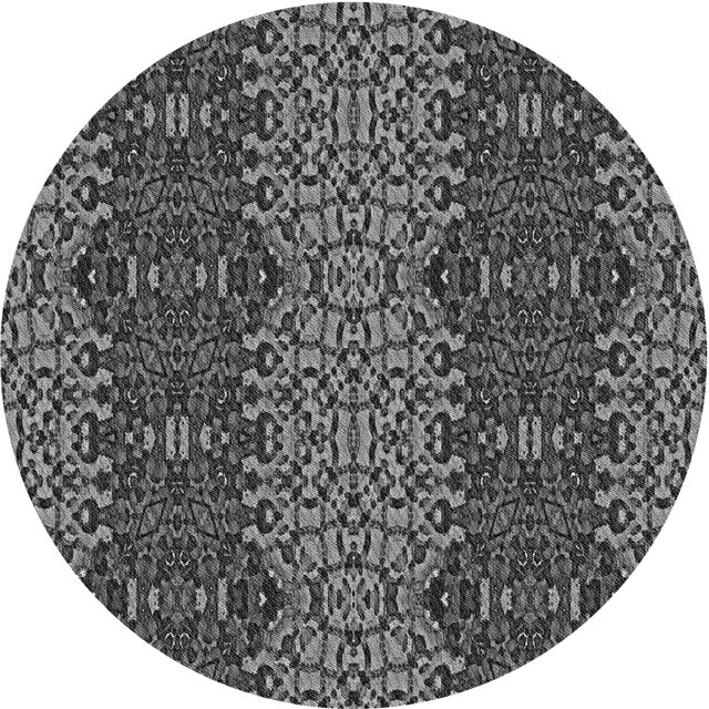 Ahgly Company Tapis d'Intérieur Lavable en Machine Carré Transitionnel Gris Canon, 3 Pieds Carré