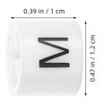 thumbnail image 2 of Luxshiny 120Pcs White Clothes Tags for Hanger Size Identification and Wardrobe Management, 2 of 6